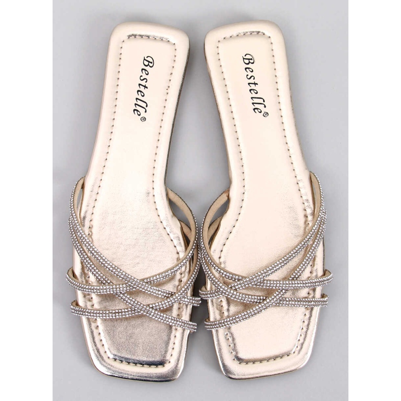 Rexha zlatne papuče od cirkonija zlatna 1