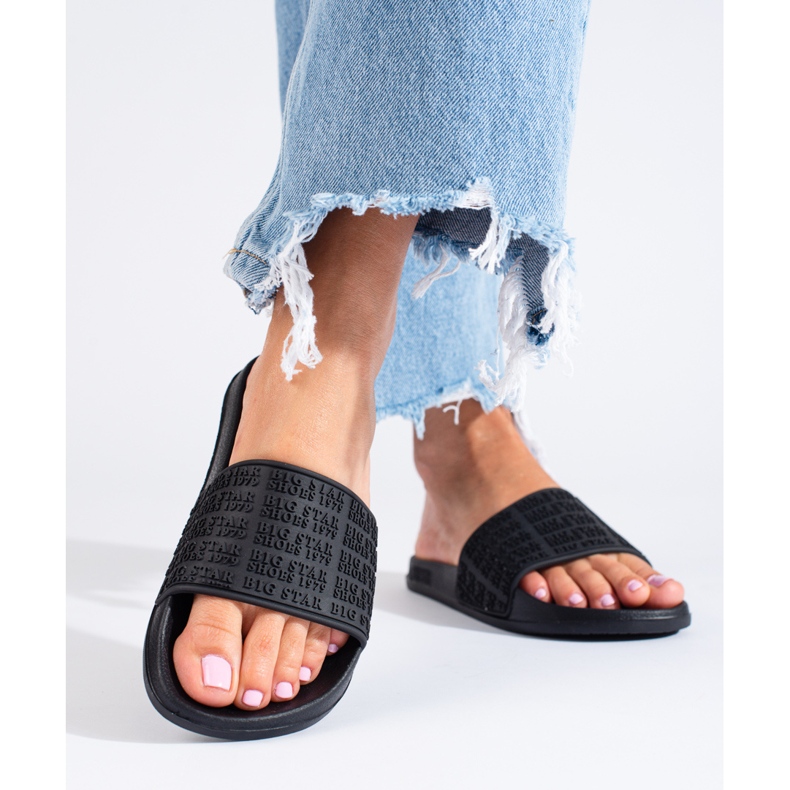 Ženske crne papuče LL274A147 Big Star crna 1