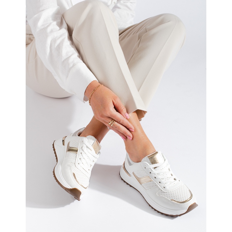 Bijele tenisice na platformi Shelovet bijela 1