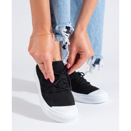 Ženske tekstilne crne Shelovet tenisice crna 1