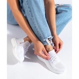 Ženske tekstilne sportske cipele Shelovet bijele boje bijela 1