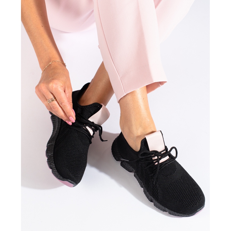 Shelovet crne lagane sportske cipele crna 1