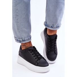 Ženske klasične crno-bijele tenisice za noćni izlet 1