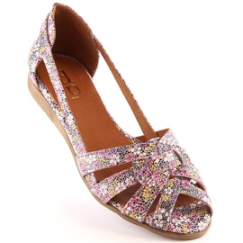 Ženske kožne natikače u više boja Dolce Pietro FW195 raznobojna 2