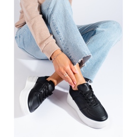 Crne tenisice na visokoj platformi marke Shelovet crno 1