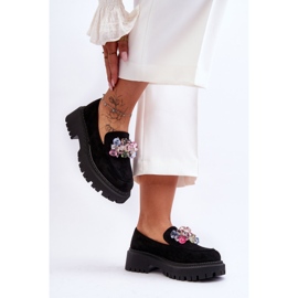 PS1 Ženske mokasine Crystal crne Avril crna 1