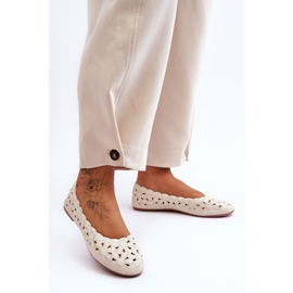 PE1 Ažurna sjajna balerina ženska bež Visionary 1