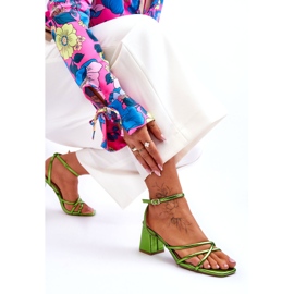 Moderne zelene Felisa sandale na visoku petu zelena 5