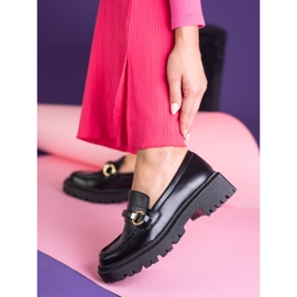 Crne Shelovet ženske mokasine od ekološke kože crna 2