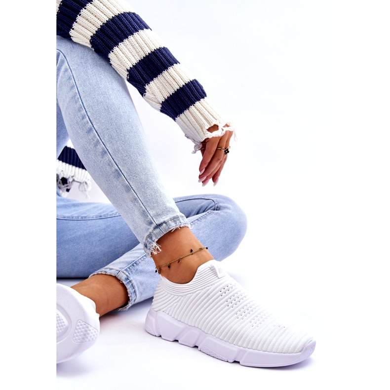 Ženske sportske cipele na klizanje Big Star DD274460 Bijele bijela 5