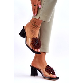 Ženske prozirne visoke potpetice S.Barski KV-AP658-1 crna 4