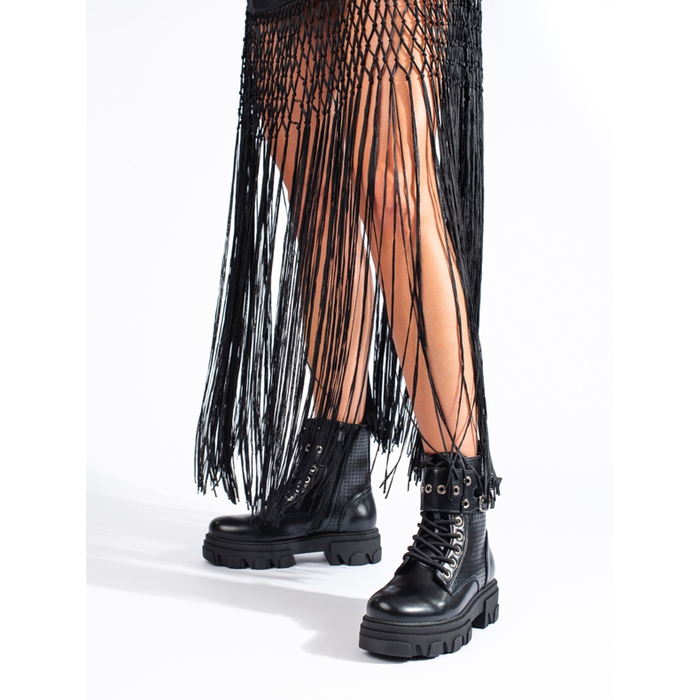 Ažur ženske torbe na platformi Shelovet crno 1