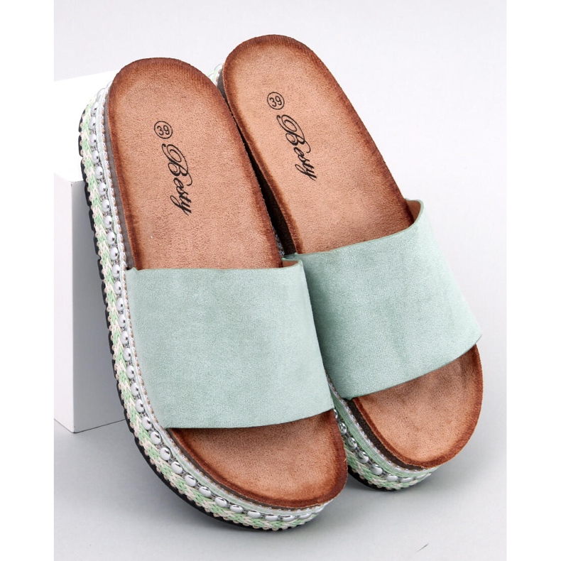 Donnie Green ukrašene sandale zelena 1