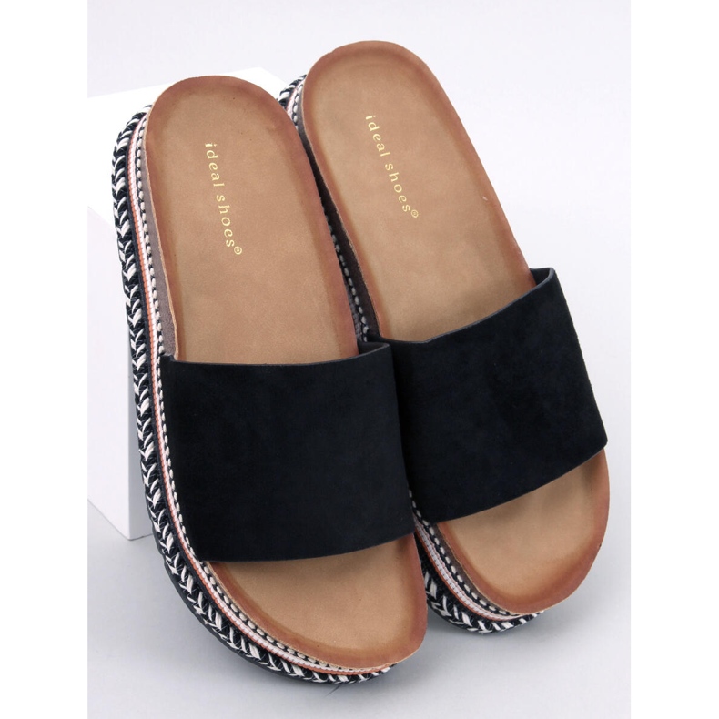 Demou Crne sandale s ukrašenim potplatom crno 1