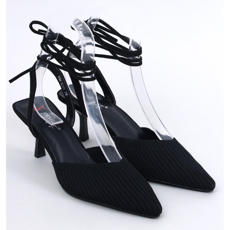 Cordier crne igle za čarape s otvorenom petom crna 1