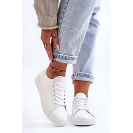 PE1 Ženske kožne klasične tenisice White Unlimited bijela 2