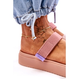 ZAXY veganske papuče na čičak HH285284 ružičaste ružičasta 3