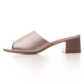 Sergio Leone platinaste ženske sandale s gumicom KL317 srebro 2