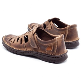 Joker Muške ažurne cipele 501 smeđe smeđa 4