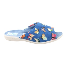 Adanex Ženske papuče Sara 25373 Butterflies plava 1