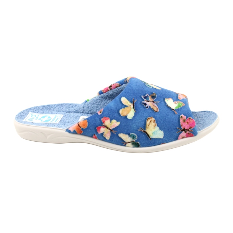Adanex Ženske papuče Sara 25373 Butterflies plava 1