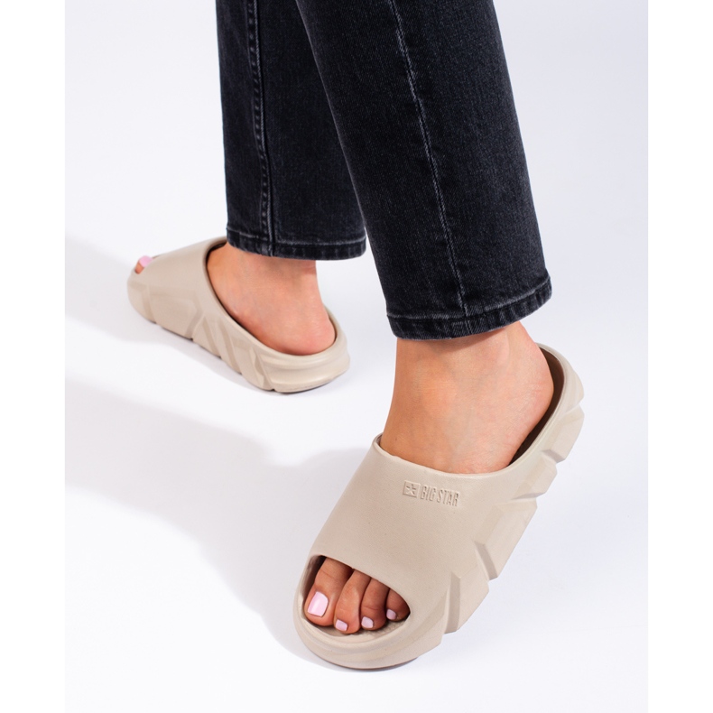 Ženske papuče bež Big Star LL274593801 1