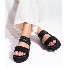 Crne sandale s platformom Big Star LL274856 crna 1