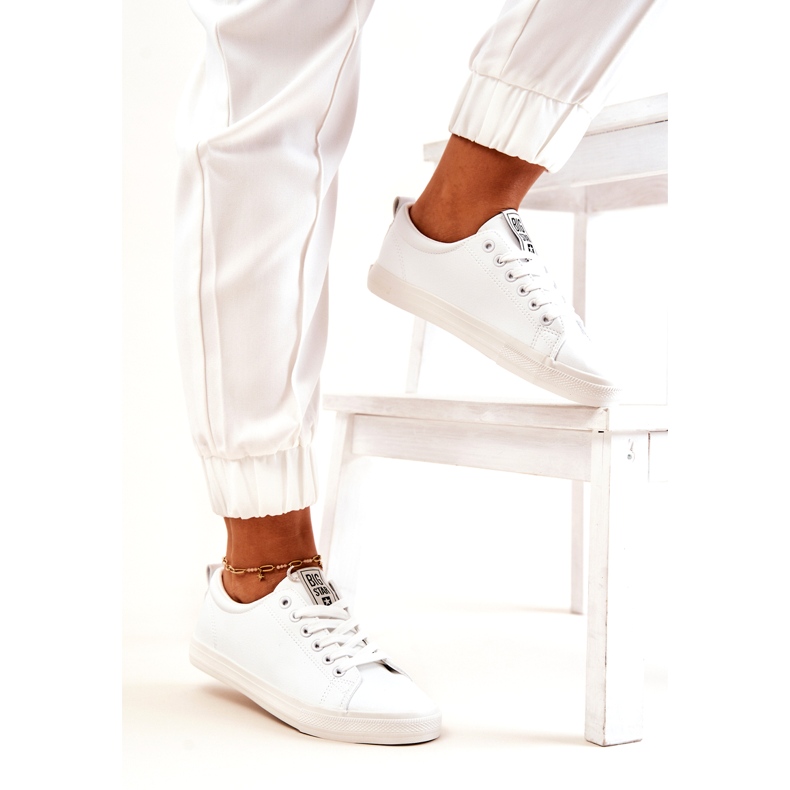 Kožne tenisice Big Star JJ274311 Bijele bijela 7