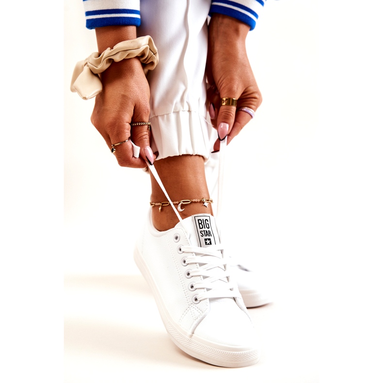Kožne tenisice Big Star JJ274311 Bijele bijela 1