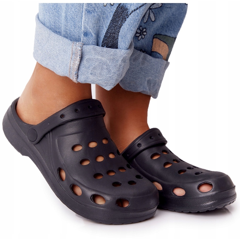 Flameshoes Ženske papuče od crne pjene eva crno crna 5