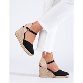 Ženske crne Shelovet wedge espadrile crna 1