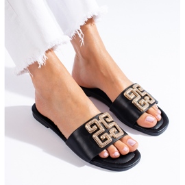 Elegantne crne ženske papuče Shelovet crna 1