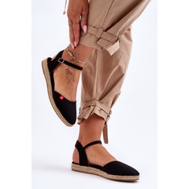 Big Star Ženske velike zvijezde espadrile s platformom FF274526 crne crna 1