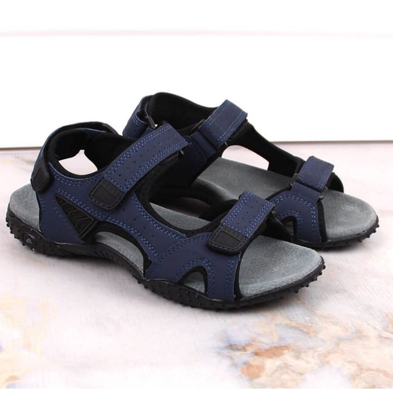 American Club W AM929B tamnoplave sportske sandale s čičkom 2