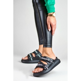 Elegantne crne papuče iz La.Fi crno 2