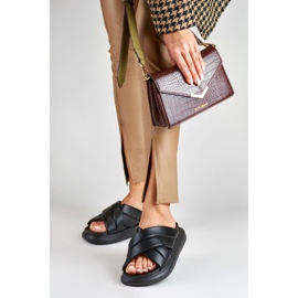 La.Fi Klasične crne papuče crno 2