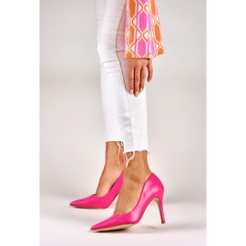 Roze štikle od eko kože ružičasta 2