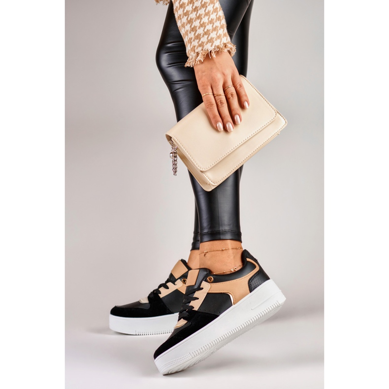 Modne ženske crne sportske cipele crno 2