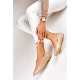 Ženske zlatne sjajne balerinke zlatni 1