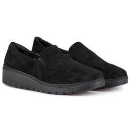 Udobne ženske antilop crne cipele crna 1