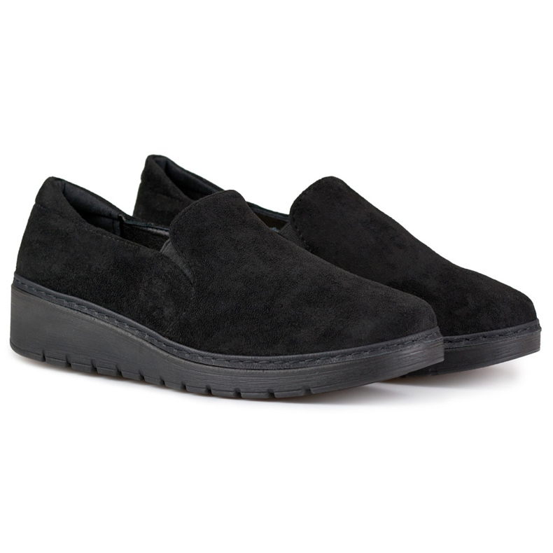 Udobne ženske antilop crne cipele crno 1