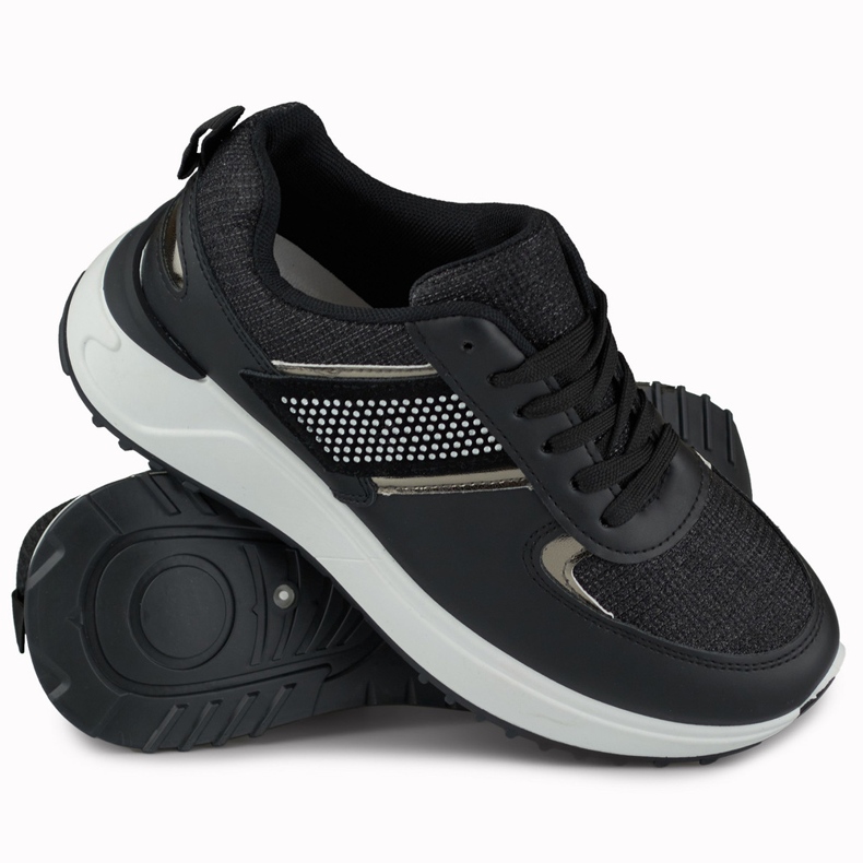 Ženske crne casual sportske cipele crno 1