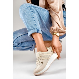 Ženske bež sportske cipele za casual 1