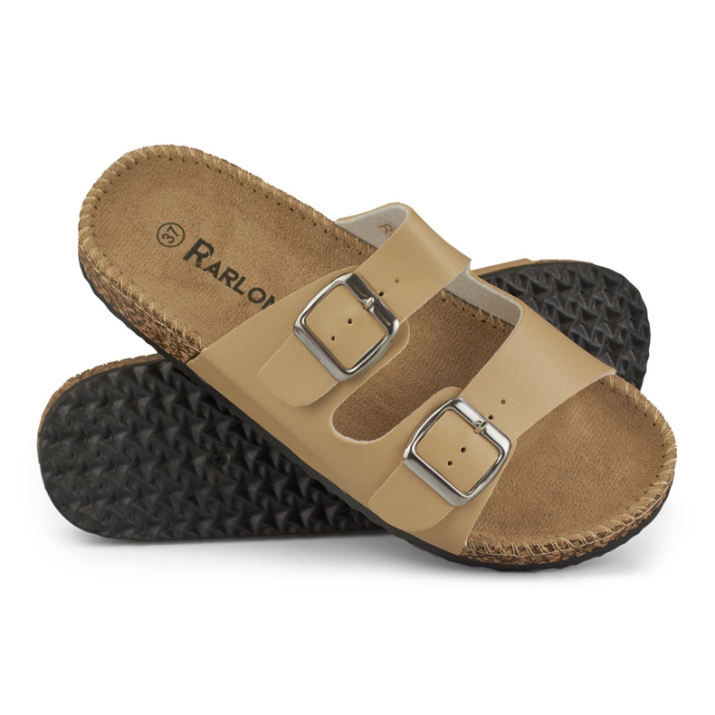 Bež udobne ženske papuče 1