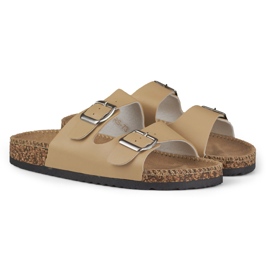 Bež udobne ženske papuče 2