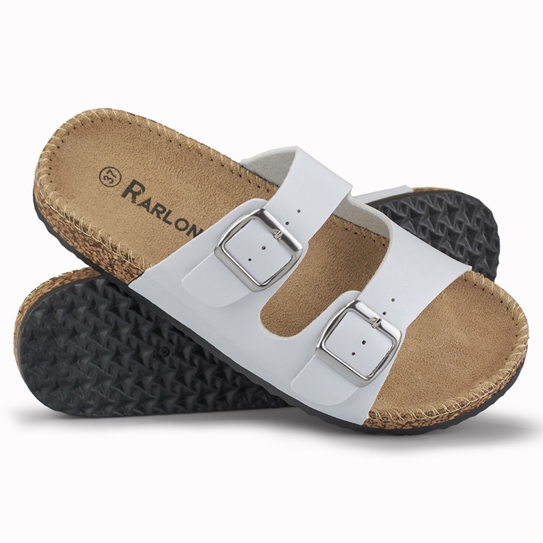 Bijele udobne ženske papuče bijela 1