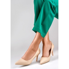 Bež klasične antilop visoke pete 1