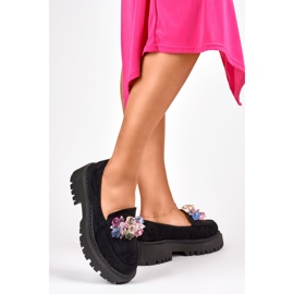 Crne mokasinke s perlicama crno 1