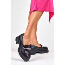 Ženske natikače od ekološke kože crne boje crno 2