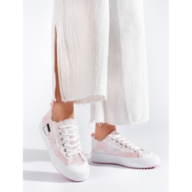 Shelovet ružičaste tenisice s platformom ružičasta 1